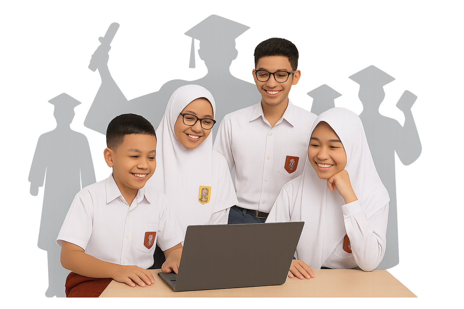 Orang mengerjakan tugas dengan laptop